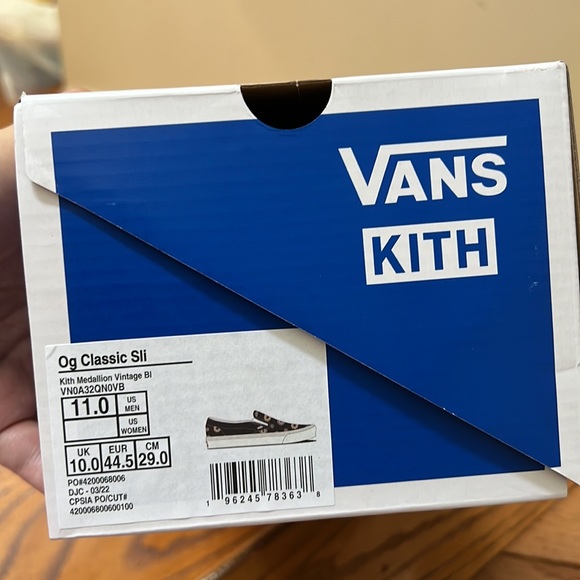Kith navy blazer canvas vans vault slip ons size 11 - Picture 13 of 13